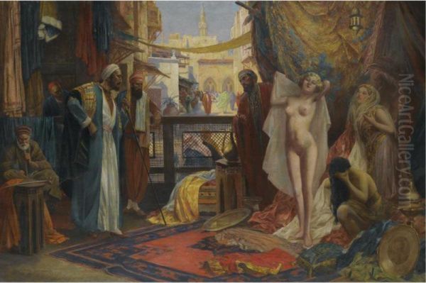 Odalisque Oil Painting by Eduard Hoffmann