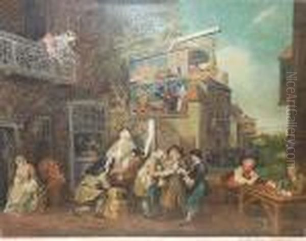 Four Prints Oil Painting by William Hogarth