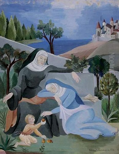 Scene Biblique I (1936) Oil Painting by Alice Hohermann