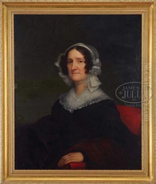 Portrait Of A Woman Oil Painting by Albert G. Hoit