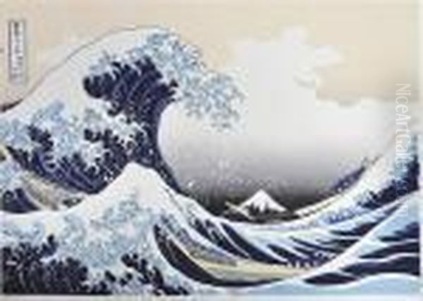 Die Woge Oil Painting by Katsushika Hokusai