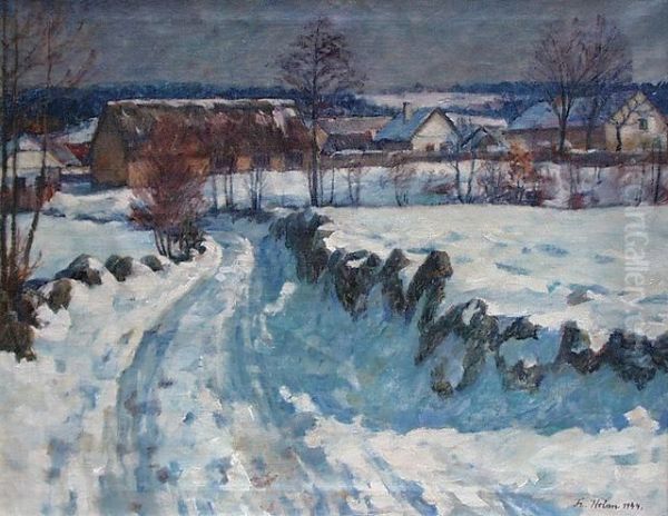 Frantisek - Za Humny Oil Painting by Frantisek Holan