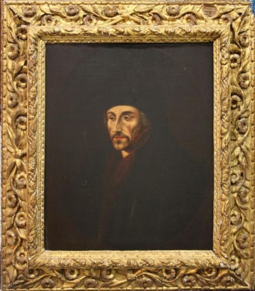 Portrait Of The Humanist Oil Painting by Hans Holbein the Younger