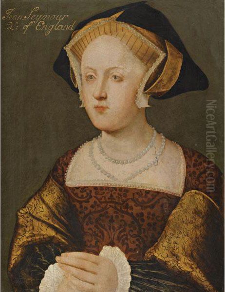 Portrait Of Lady Jane Seymour (1508-1537), Wife Of Henry Viii Oil Painting by Hans Holbein the Younger