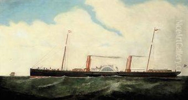 The Confederate Blockade Runner Oil Painting by Samuel Holburn Fyfe