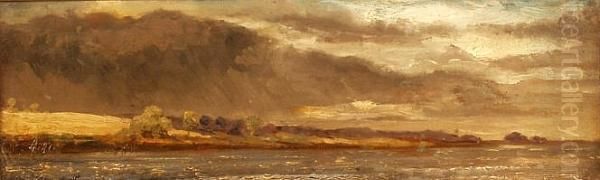 Approaching Storm Oil Painting by Albert William Holden