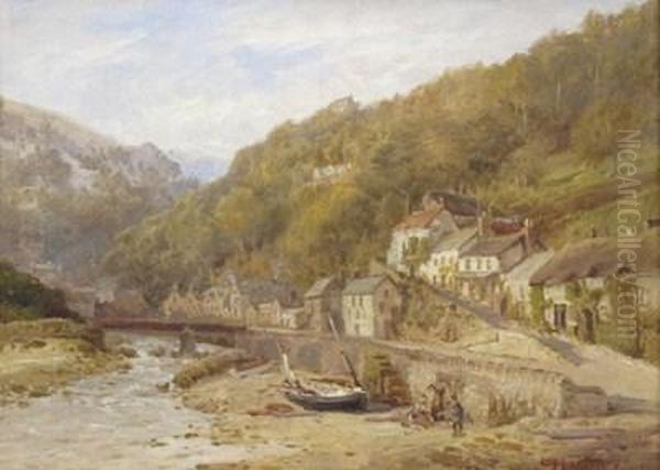 Lynmouth, North Devon Oil Painting by Edward Henry Holder