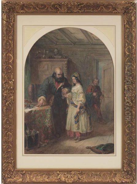 The Merchant Of Venice Oil Painting by Frederick Holding