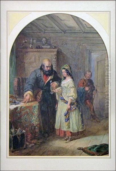 The Merchant Of Venice Oil Painting by Frederick Holding