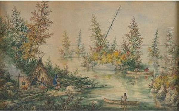 The Thousand Islands Oil Painting by Alfred Worsley Holdstock