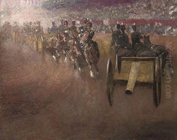 The Royal Tournament Oil Painting by Gilbert Holiday