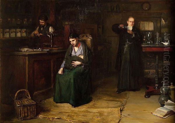 Doubtful Hope Oil Painting by Frank Holl