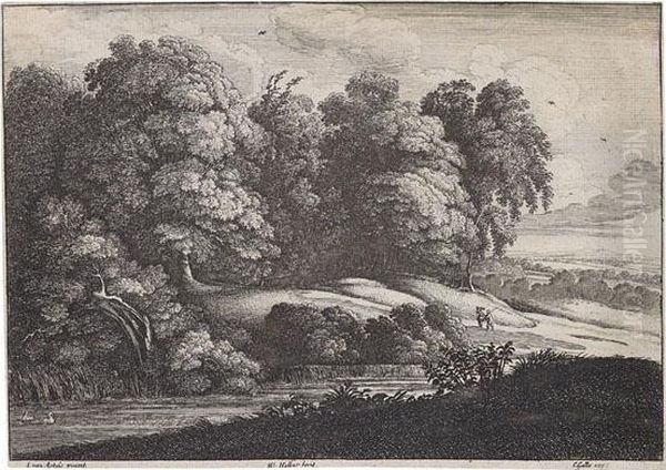 Landschaften Oil Painting by Wenceslaus Hollar