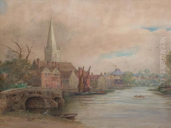 Stratford Oil Painting by Charles Edward Holloway