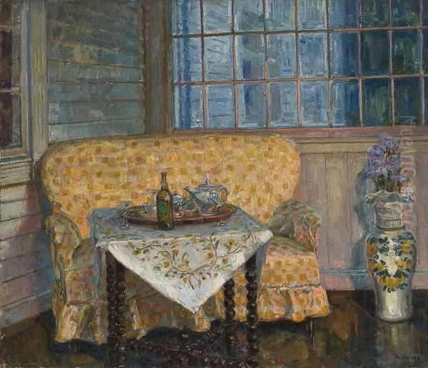 Interior Oil Painting by Thorolf Holmboe