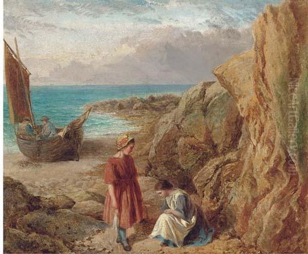 Near Land's End, Cornwall Oil Painting by Edward Holmes