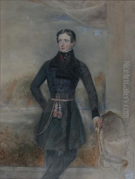 Portrait Ofelizabeth Margaret Corbet Oil Painting by James Holmes Junior