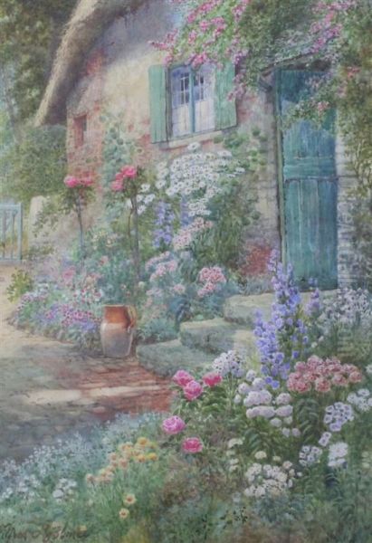 Cottage Doorway Oil Painting by Wilfred Holmes