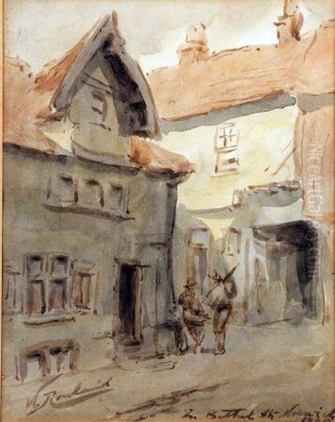 In Bethel Street, Norwich Oil Painting by Cornelius Holmes-Winter