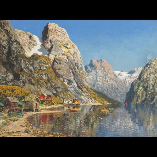 Reflections, Norway Oil Painting by Johann Holmstedt