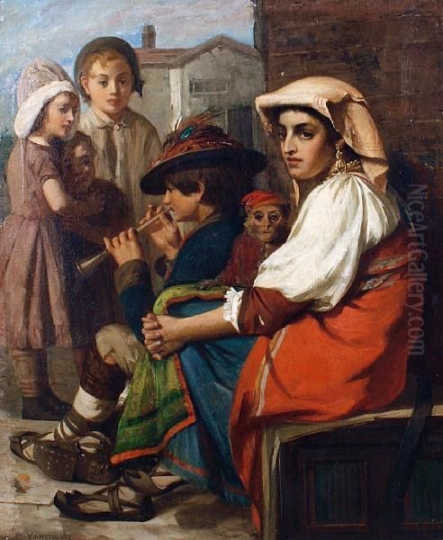 The Itinerants Oil Painting by William Holyoake