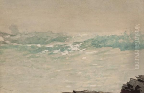 Breaking Wave Oil Painting by Winslow Homer