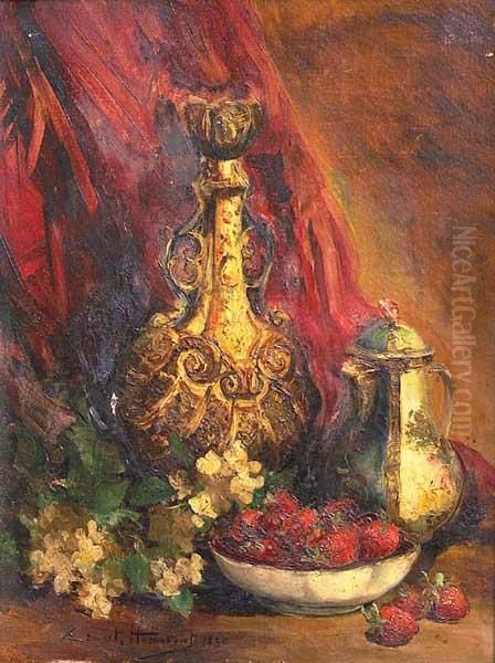 Bodegon Oil Painting by Ernest Honnorat