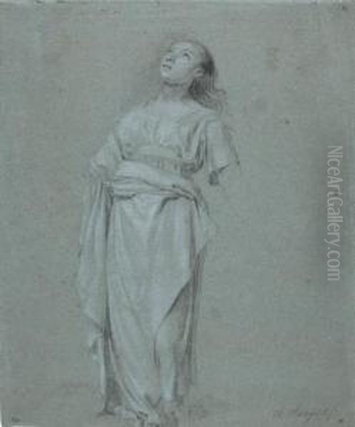 Etude De Femme En Pied Oil Painting by Hendrik Hoogers