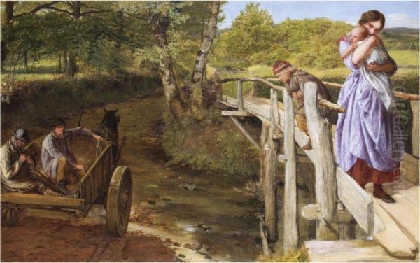 The Brook Oil Painting by James Clark Hook