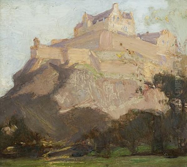 Edinburgh Castle Oil Painting by Robert Hope