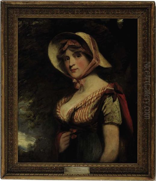 Portrait Of Lady Louisa Manners Oil Painting by John Hoppner