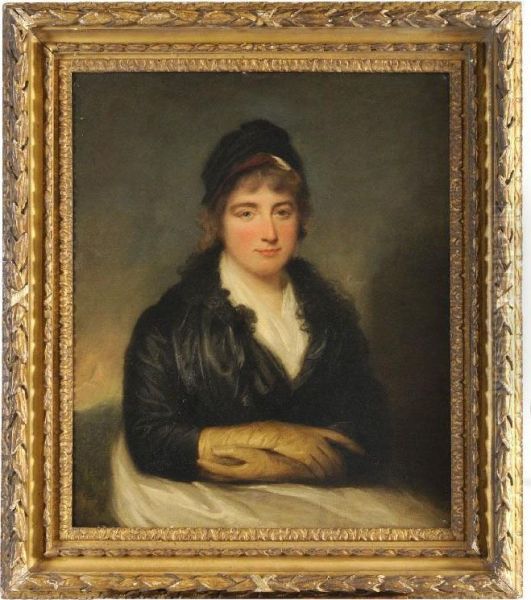 Portrait Of A Lady Oil Painting by John Hoppner