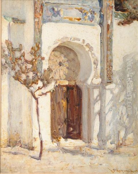 Thearchway Oil Painting by Henry Silkstone Hopwood