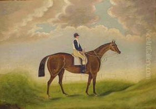 Bluebonnet - St. Leger - Winner Oil Painting by James Hore