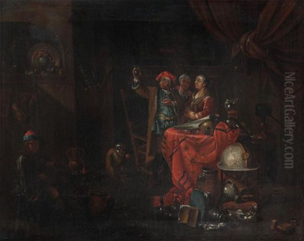 Circle The Alchemist Oil Painting by Jan Josef, the Elder Horemans