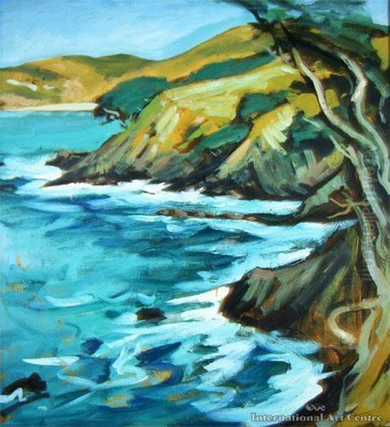 Waiheke Coast Oil Painting by John Horner