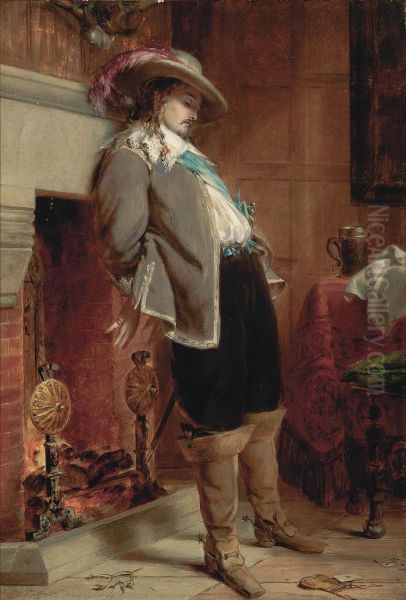 Monsieur Se Chauffe Oil Painting by John Callcott Horsley