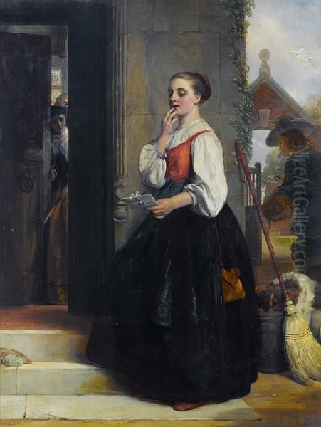 The Waiting Maid Oil Painting by John Callcott Horsley