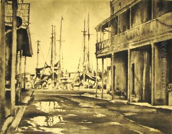 Backwater New Orleans Oil Painting by Earl Horter