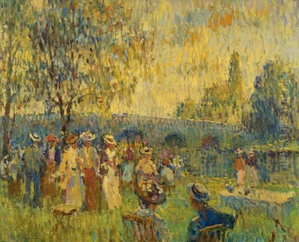 The Garden Party Oil Painting by William Samuel Horton