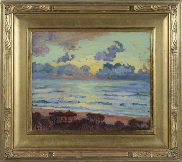 Stormy Sundown Oil Painting by William Samuel Horton