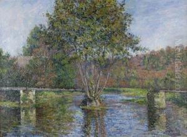 Paysage D'automne Oil Painting by Blanche Hoschede Mone