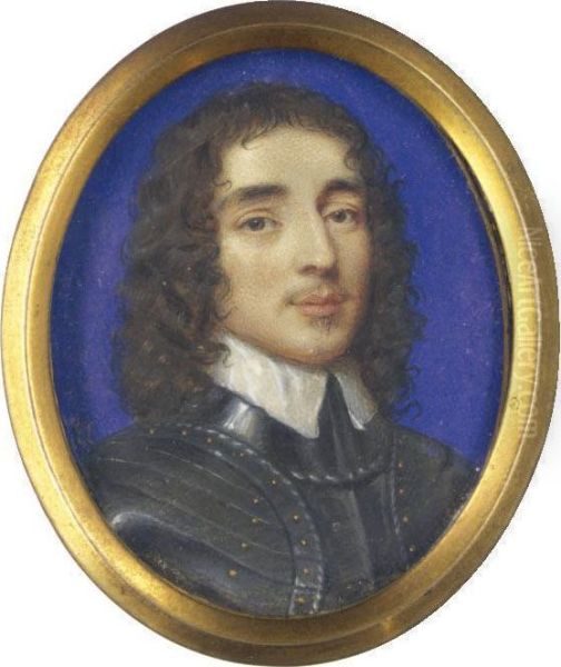 Portrait Of A Nobleman Oil Painting by John Hoskins