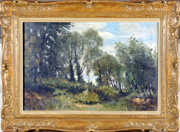 Sous-bois. Oil Painting by Charles Houben