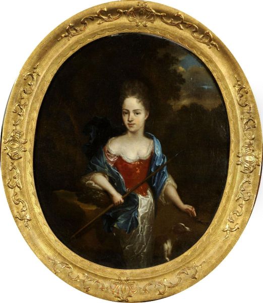 Portrait D'antonyna, Fille De L'artiste Oil Painting by Arnold Houbraken