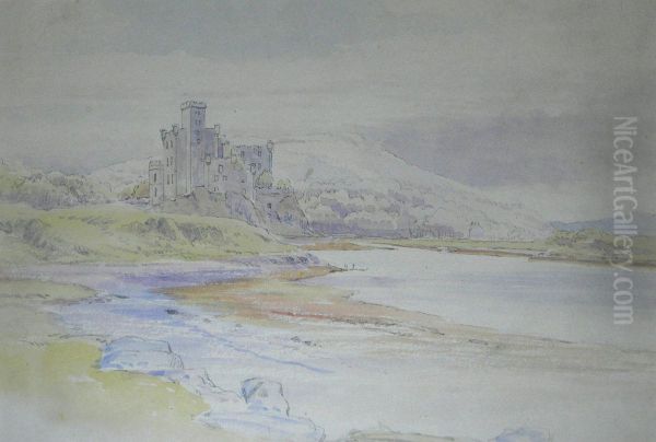 Dunvegan Castle, Skye From The South-east Oil Painting by John Adam P. Houston