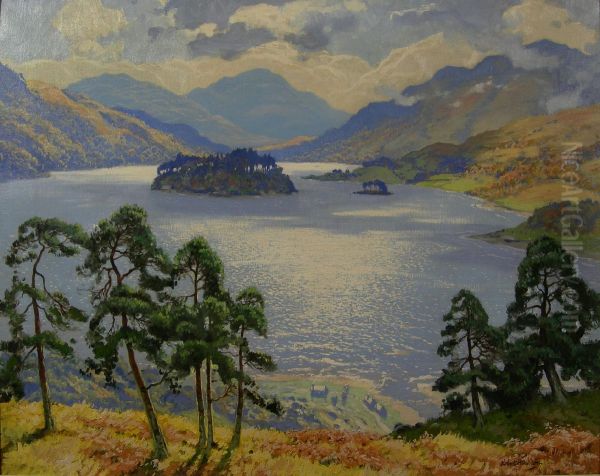 Queen's View Oil Painting by Robert Houston