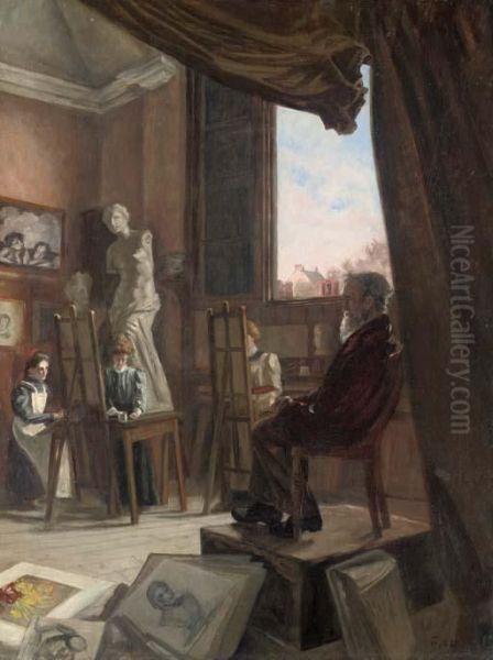 The Art Class Oil Painting by Francis Howard