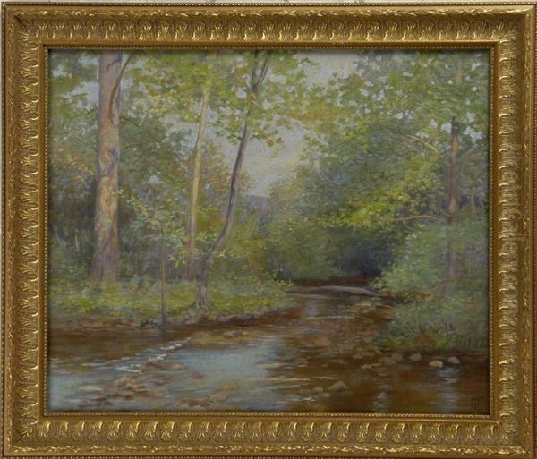 Landscape With Stream Oil Painting by John Ireland Howe Downes