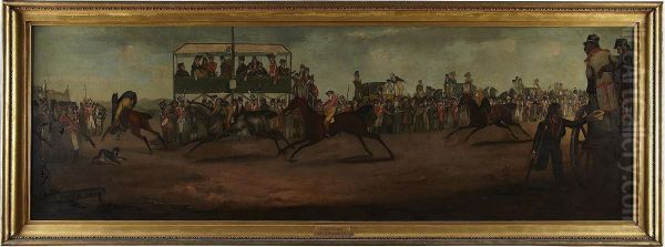 Last Of The Leith Races Oil Painting by James Howe